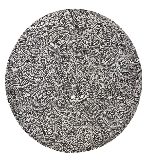 Fusion Homecoming Round Regency Iron Cocktail Ottoman - Multi-functional, Kid-friendly, Stylish Seating Solution Multi Ws,100% Polypropylene 140 Regency Iron Cocktail Ottoman