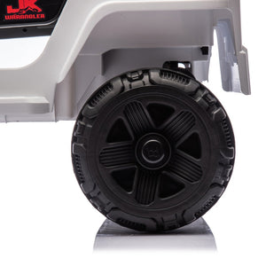 English Elm 12v Kids Electric Ride on Truck with Parental Remote Four Wheel Suspension and Led Lights White W1578P187457