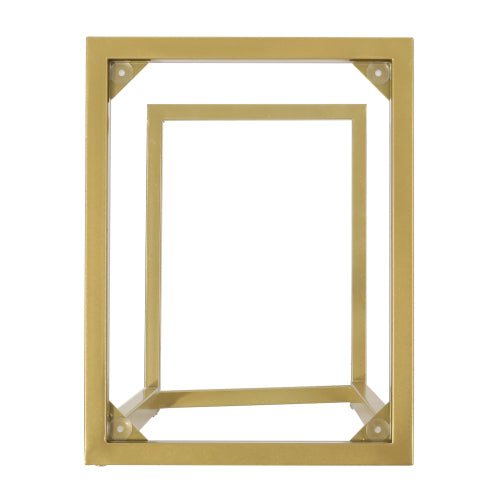 English Elm Christopher Knight Home® - End Table - Chic C-Shaped Gold Iron Frame With Tempered Glass Top & Built-In Magazine Rack For Style N771P218228J