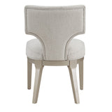 English Elm Ivory and Champagne Side Chair With Padded Seat (Set Of 2)