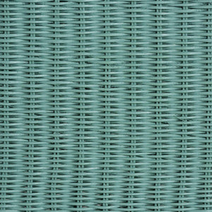 Baxton Studio bali Palm Bohemian Seafoam Green Scallop Rattan Console Table - Handcrafted Coastal Charm & Style Palm-Green Rattan-Console Table