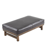 Christopher Knight Home® - Noble House - - Modern Cocktail Ottoman With Wood Frame