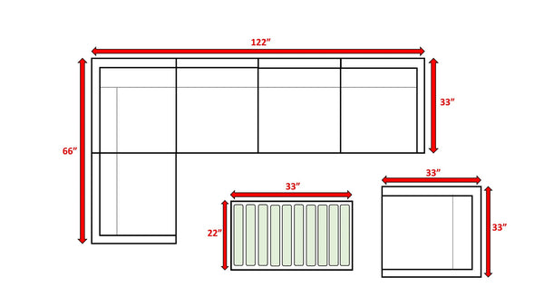 English Elm 5-Person Wicker Patio Set with Cushions Fully Assembled — 7-Piece Weatherproof Aluminum Sofa Set, Plush 5" Cushions Brown B120S00110