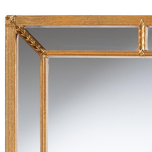 Baxton Studio Baxton Studio Iskra Antique Goldleaf Rectangular Mirror - Elegant Wall Accent for Any Room Decor RXW-10953-Wall Mirror