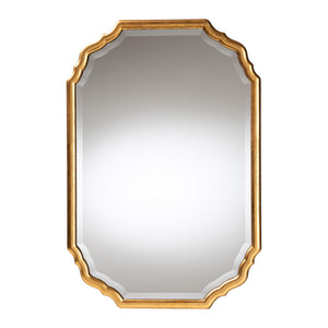 Baxton Studio Pacino Antique Goldleaf Accent Wall Mirror Antique Goldleaf Mdf,Mirrored Glass Rxw-10957-wall Mirror