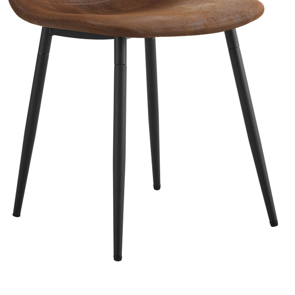 English Elm Table With 10 Ergonomic Chairs Set - Modern Glass Top, X-Shaped Black Metal Base, Stylish Comfort! W1151S04089-GIGA