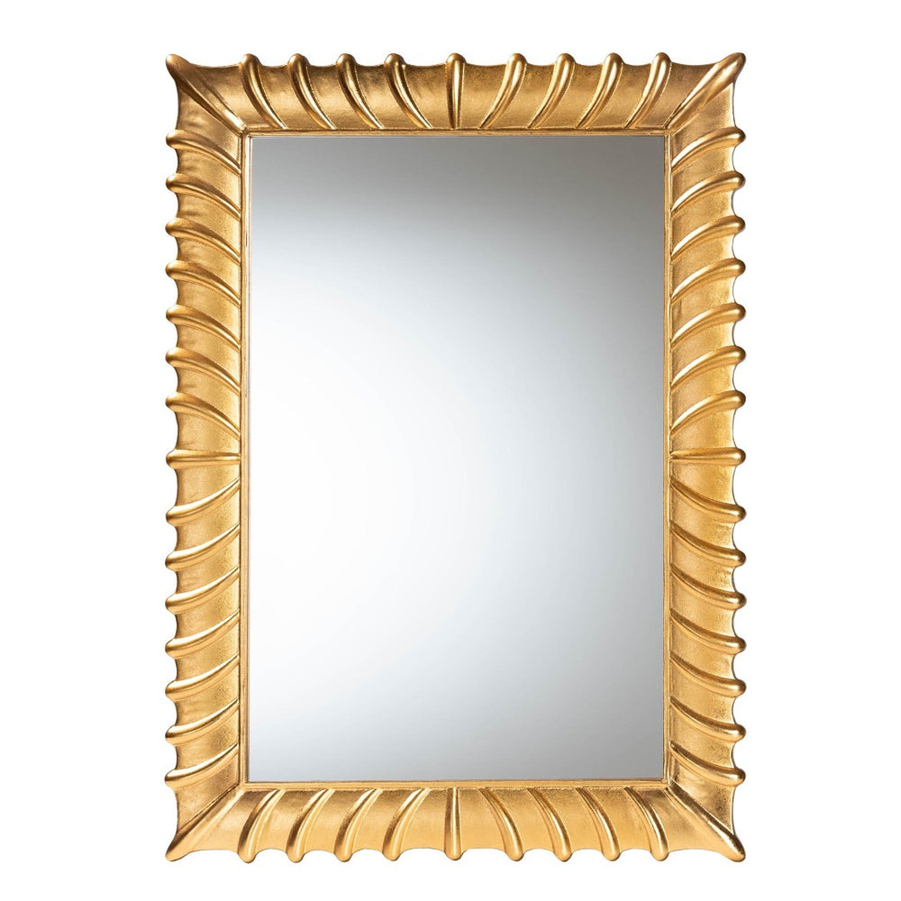 Baxton Studio Baxton Studio Ygritte Vintage Goldleaf Accent Mirror - Elegant Wall Décor for Any Room, Ready to Hang RXW-10961-Wall Mirror