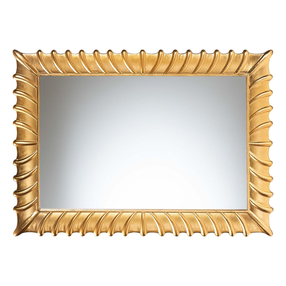 Baxton Studio Baxton Studio Ygritte Vintage Goldleaf Accent Mirror - Elegant Wall Décor for Any Room, Ready to Hang RXW-10961-Wall Mirror