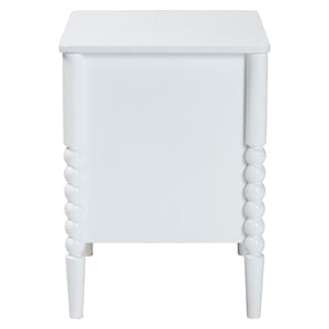 Baxton Studio Baxton Studio Lucera Timeless Mid-Century Nightstand with 2 Drawers for Elegant Bedroom Storage White MG9011-White-2DW-NS