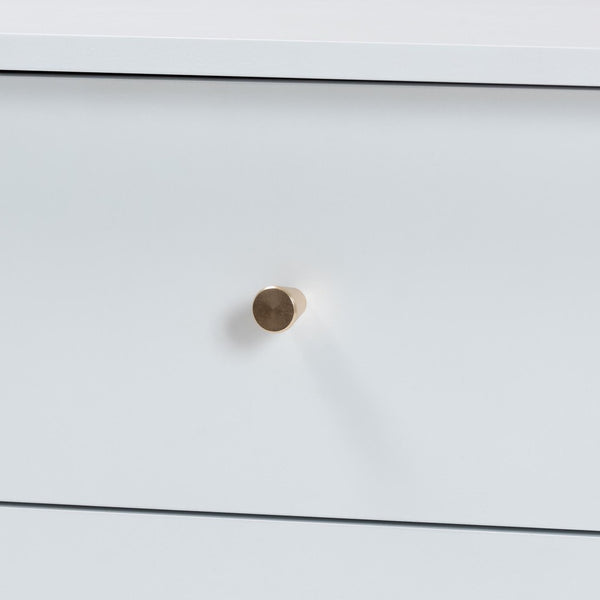 Baxton Studio Baxton Studio Lucera Timeless Mid-Century Nightstand with 2 Drawers for Elegant Bedroom Storage White MG9011-White-2DW-NS