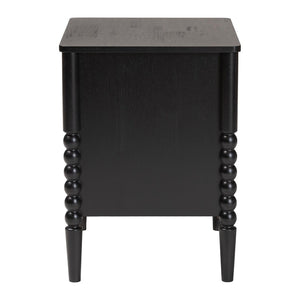 Baxton Studio Baxton Studio Lucera Timeless Mid-Century Nightstand with 2 Drawers for Elegant Bedroom Storage Black MG9011-Black-2DW-NS
