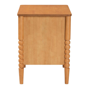 Baxton Studio Baxton Studio Lucera Mid-Century Nightstand with 2 Drawers – Elegant Oak Brown Accent for Bedrooms MG9011-NT Oak-2DW-NS
