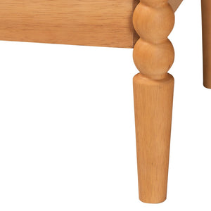 Baxton Studio Baxton Studio Lucera Mid-Century Nightstand with 2 Drawers – Elegant Oak Brown Accent for Bedrooms MG9011-NT Oak-2DW-NS