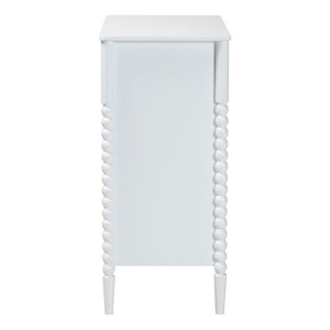 Baxton Studio Baxton Studio Lucera Mid-Century 4-Drawer Chest with Elegant Bobbin Legs for Stylish Storage Solutions White MG9011-White-4DW-Chest