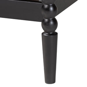 Baxton Studio Baxton Studio Lucera Mid-Century 4-Drawer Chest with Elegant Bobbin Legs for Stylish Storage Solutions Black MG9011-Black-4DW-Chest