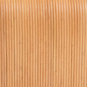 Baxton Studio bali Bali Guevara Bohemian Fluted Rattan Coffee Table - Handcrafted Mahogany, Coastal Charm, Fully Assembled Waterfall-Light Honey-Rattan-CT