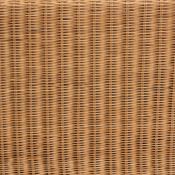 Baxton Studio bali Reiko Handwoven Rattan Bench - Boho Chic Accent Seating for Entryway, Bedroom, or Living Room Palm Short-Open-Natural Rattan-Bench