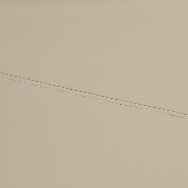 Baxton Studio Baxton Studio Elwood Modern Faux Leather Lounge Chair and Footrest Set for Stylish Comfort Beige BT-70837-04-Beige-LoungeChair