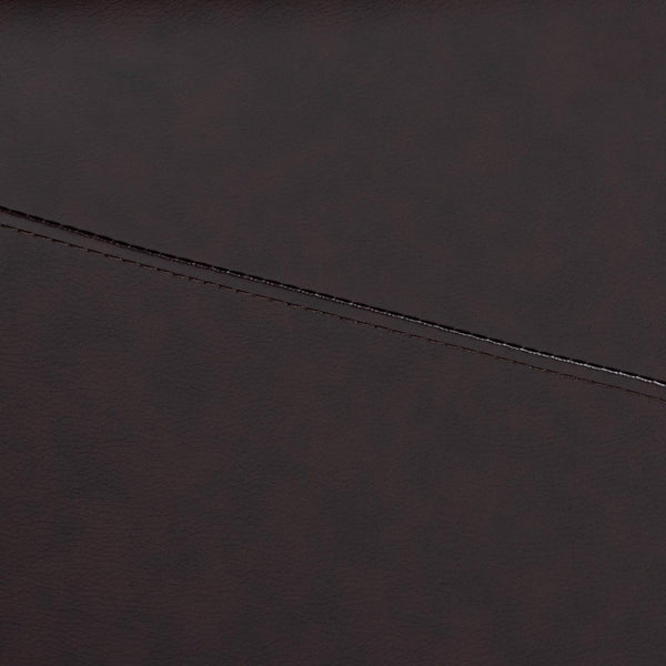 Baxton Studio Baxton Studio Elwood Modern Faux Leather Lounge Chair and Footrest Set for Stylish Comfort Brown BT-70837-05-Brown-Lounge Chair