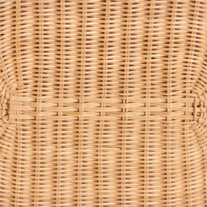 Baxton Studio bali Elissa Bohemian Elephant End Table – Handcrafted Rattan Accent Table for Stylish Interiors Elephant-Light Honey Rattan-ET