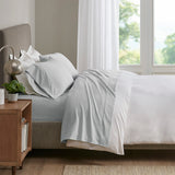 Sleep Philosophy Smart Cool Microfiber Casual Sheet Set SHET20-1185 Light Grey