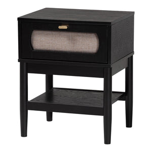 Baxton Studio Baxton Studio Florica Art Deco Queen Bedroom Set with Elegant Upholstered Storage & Support 4-Piece Florica-Sand Stone/Black-Queen-4PC Bedroom Set