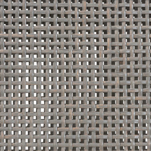 Baxton Studio bali Karis Rattan Dining Chair - Handwoven Wicker Armchair with Mahogany Frame & Removable Cushion Karis-French Grey-DC