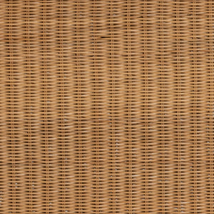 Baxton Studio bali Palm Scallop Natural Rattan Console Table - Handwoven Accent for Coastal Boho Home Décor 36" Palm-Small-Light Honey Rattan-Console Table