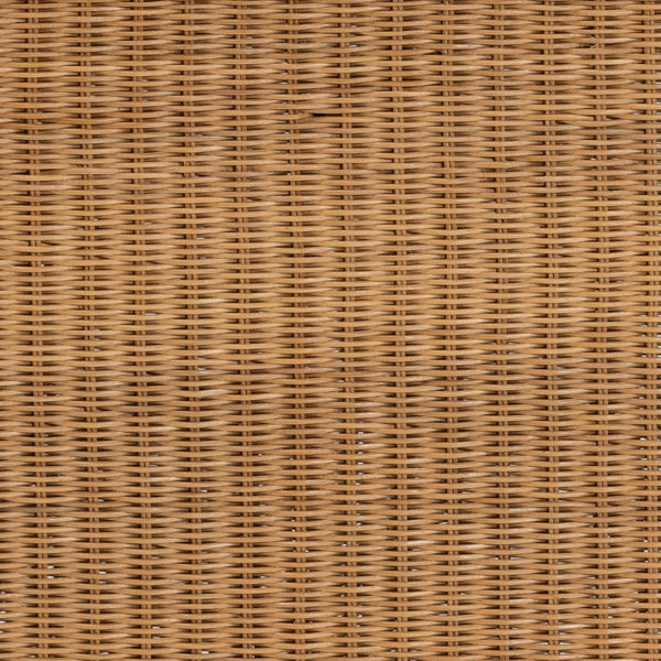 Baxton Studio bali Palm Scallop Natural Rattan Console Table - Handwoven Accent for Coastal Boho Home Décor 36" Palm-Small-Light Honey Rattan-Console Table