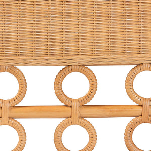 Baxton Studio bali Bali Monica Bohemian 3-Piece Rattan Dining Nook Set – Handcrafted Sunlit Elegance for Cozy Meals Monica-3PC Dining Nook Set