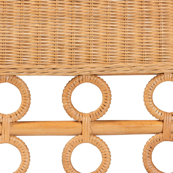 Baxton Studio bali Oxford Bohemian Light Honey Rattan Dining Nook Bench Set – Handcrafted Comfort & Style! Oxford-Light Honey Rattan-2PC Bench Set