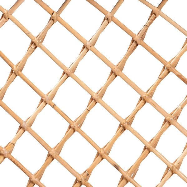 Baxton Studio bali Bali Aysi Bohemian Light Honey Rattan 2-Piece Dining Nook Bench Set for Cozy, Stylish Comfort Aysi-Light Honey Rattan-2PC Bench Set