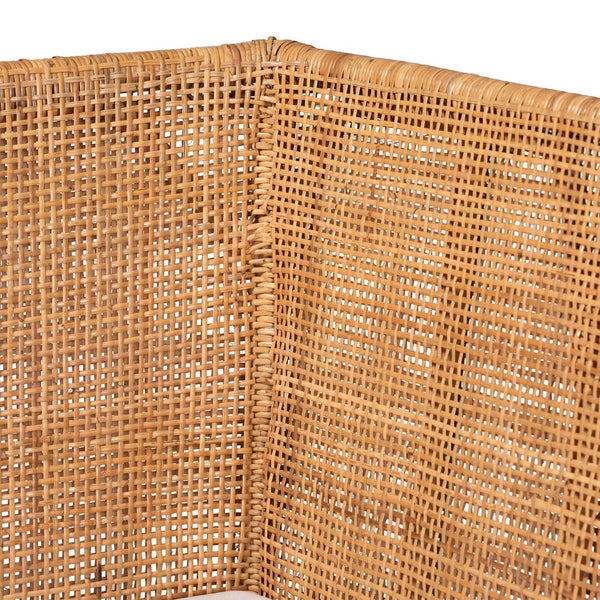 Baxton Studio bali Baako Bohemian Rattan Dining Nook Bench Set - Handcrafted, Comfortable, Fully Assembled Style Baako-Light Honey Rattan-2PC Bench Set