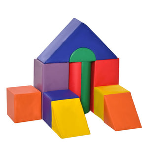 English Elm Soozier 11 Piece Soft Foam Toddler Climbing Block Playset for Active Indoor Play W2225P217357