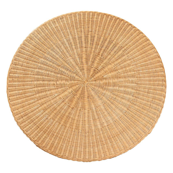 Baxton Studio bali Aara 3-Piece Handwoven Rattan Dining Nook Set - L-Shaped Bench & Round Table for Cozy Spaces Adele/Braided-3PC Dining Set