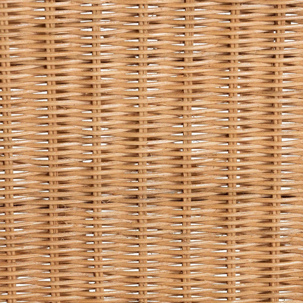 Baxton Studio bali Troy 5-Piece Rattan Dining Set - Handwoven Boho Coastal Table & 4 Lattice Back Chairs, Light Honey Troy-Light Honey Rattan-5PC Dining Set