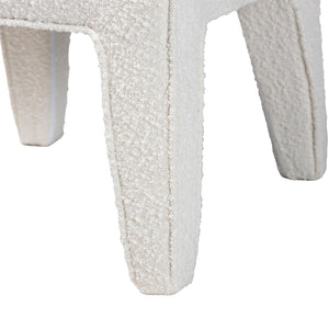 Baxton Studio Baxton Studio Helios Boucle Dining Chairs Set of 2 - Stylish Armless Accent in Soft White, No Assembly Needed BBT5543-Cream Boucle-DC