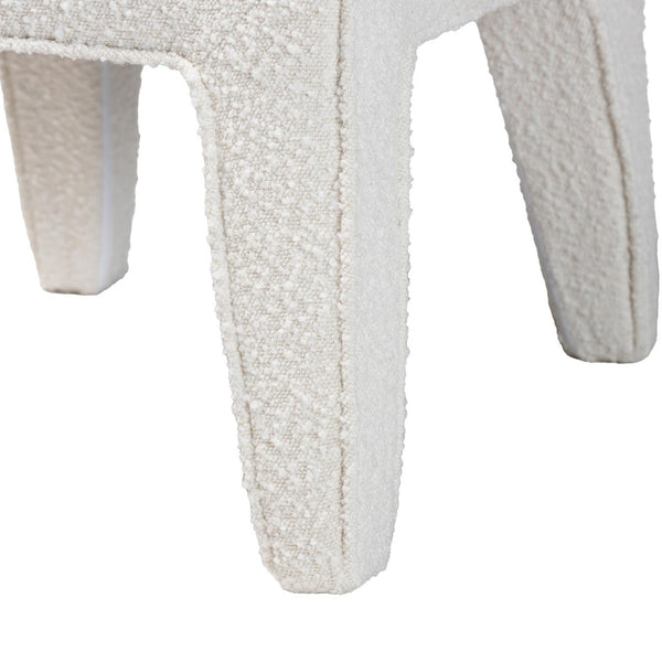 Baxton Studio Baxton Studio Helios Boucle Dining Chairs Set of 2 - Stylish Armless Accent in Soft White, No Assembly Needed BBT5543-Cream Boucle-DC