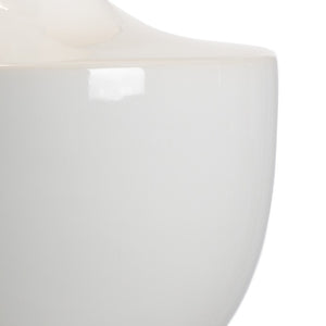 Wildwood Gate Finial Lamp Snow‑White Porcelain With Clear Acrylic Base — Mount Vernon Inspired Mantel Accent 14194