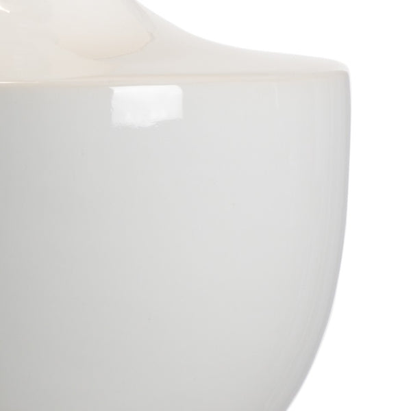 Wildwood Gate Finial Lamp Snow‑White Porcelain With Clear Acrylic Base — Mount Vernon Inspired Mantel Accent 14194