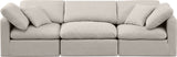 Indulge Beige Linen Textured Fabric Modular Sofa 141Beige-S105 Meridian Furniture