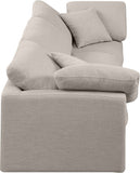 Indulge Beige Linen Textured Fabric Modular Sofa 141Beige-S105 Meridian Furniture