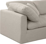 Indulge Beige Linen Textured Fabric Modular Sofa 141Beige-S105 Meridian Furniture