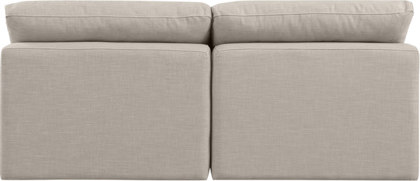 Indulge Beige Linen Textured Fabric Modular Sofa 141Beige-S2 Meridian Furniture