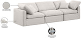 Indulge Cream Linen Textured Fabric Modular Sofa 141Cream-S105 Meridian Furniture