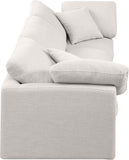 Indulge Cream Linen Textured Fabric Modular Sofa 141Cream-S105 Meridian Furniture