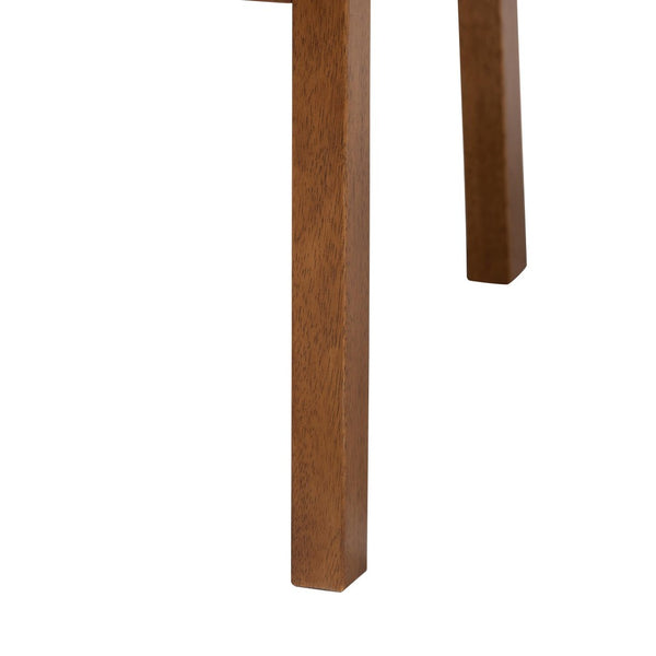 Baxton Studio Baxton Studio Biana Boucle Dining Chair - Japandi-Inspired Cream Accent Chair for Modern Elegance BBT5541-Cream/Walnut-DC