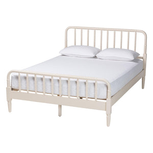 Baxton Studio Baxton Studio Braith Farmhouse Ivory King Bedroom Set - 4-Piece Rustic Charm & Durability Included SW8620-Ivory-4PC King Bedroom Set