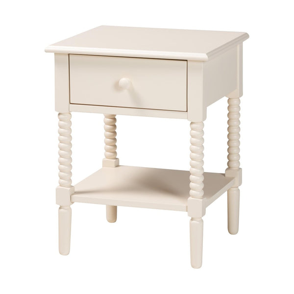 Baxton Studio Baxton Studio Braith Farmhouse Ivory King Bedroom Set - 4-Piece Rustic Charm & Durability Included SW8620-Ivory-4PC King Bedroom Set