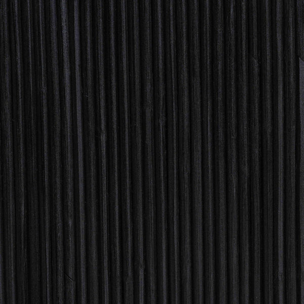 Baxton Studio bali Abebi Black Rattan Console Table – Boho Coastal Accent with Waterfall Design for Modern Spaces Abebi-Black Rattan-Console Table